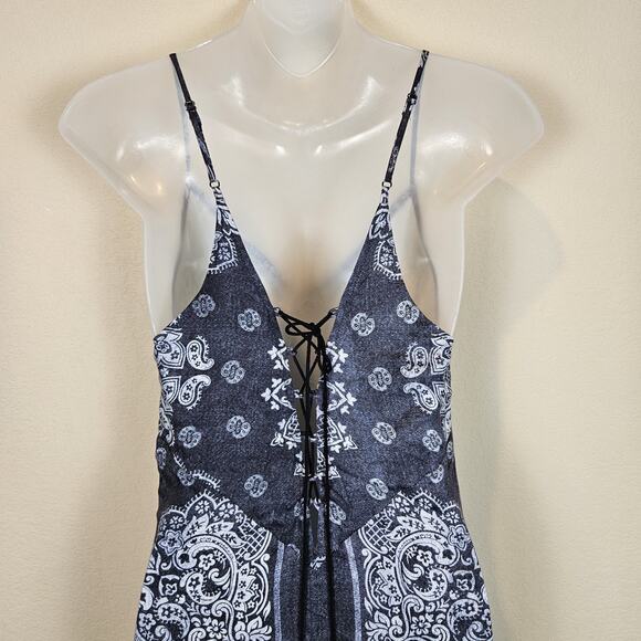 Revolve The Jetset Diaries Maxi Dress Tassels Boho Travel Tie Back TJD Size S - Picture 5 of 12